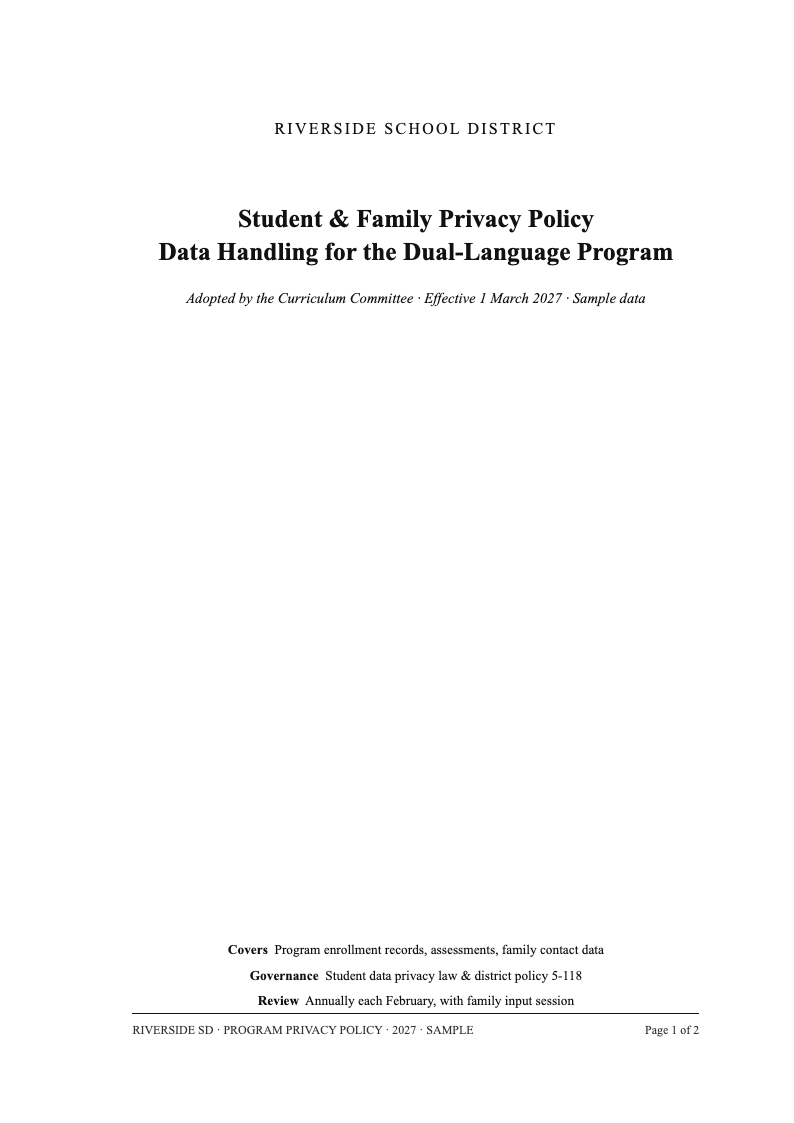 Dissertation manuscript privacy policy